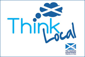 Scottish Government Think Local logo