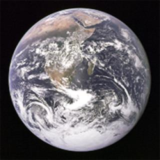 Photo of the earth from Apollo 17 mission, 1972. Copyrighted by NASA.
