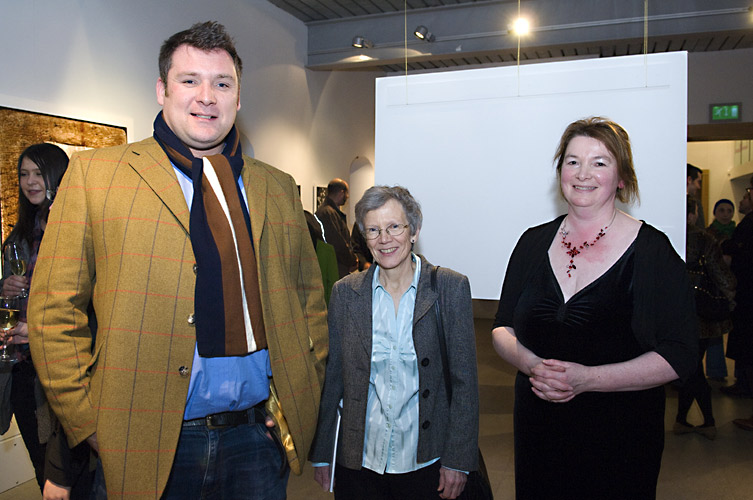 Photographer David McIntyre with Professor Maggie Gill and Dr Lee Innes